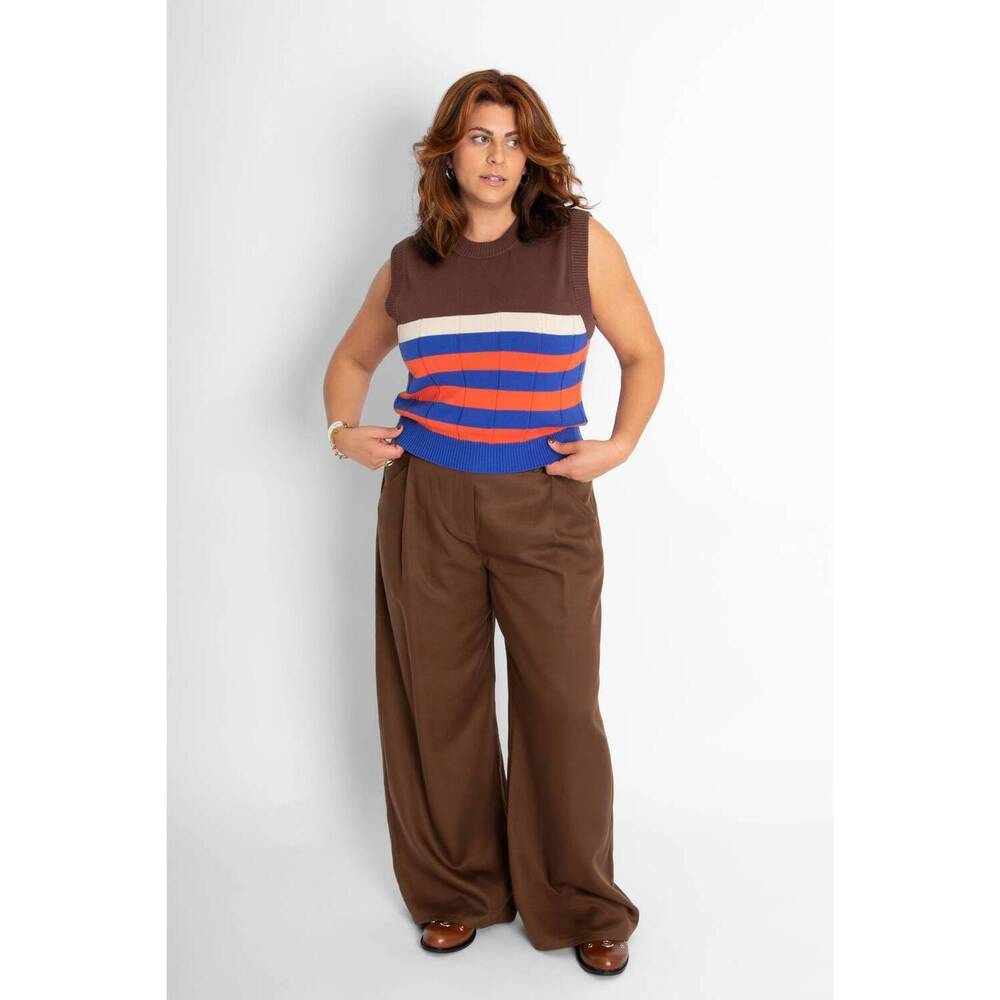 NEW THINKING MU molly pant in brown